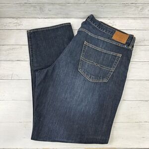 Lucky Brand Jeans 410 Athletic Fit Dark Blue Wash Denim Mens 40x32